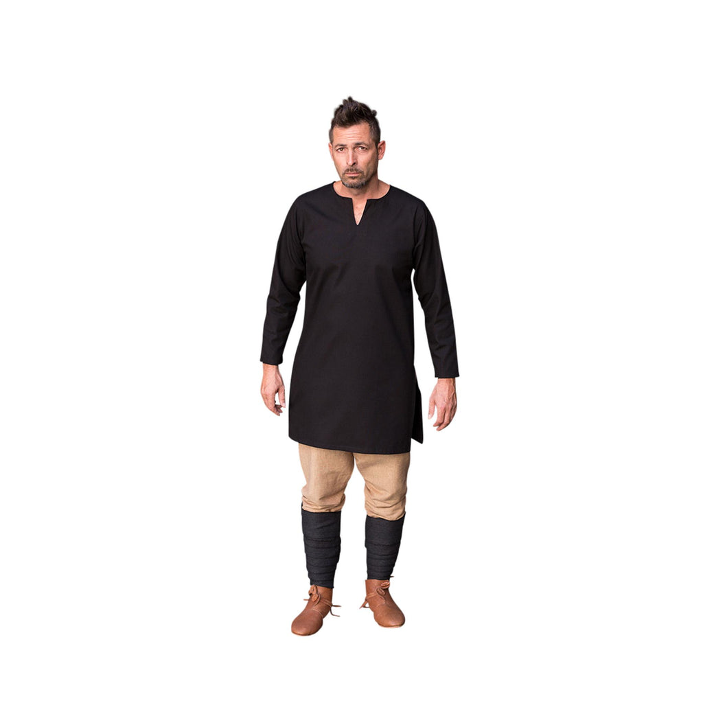 Medieval Tunic / Under Tunic “Leif“ - Black