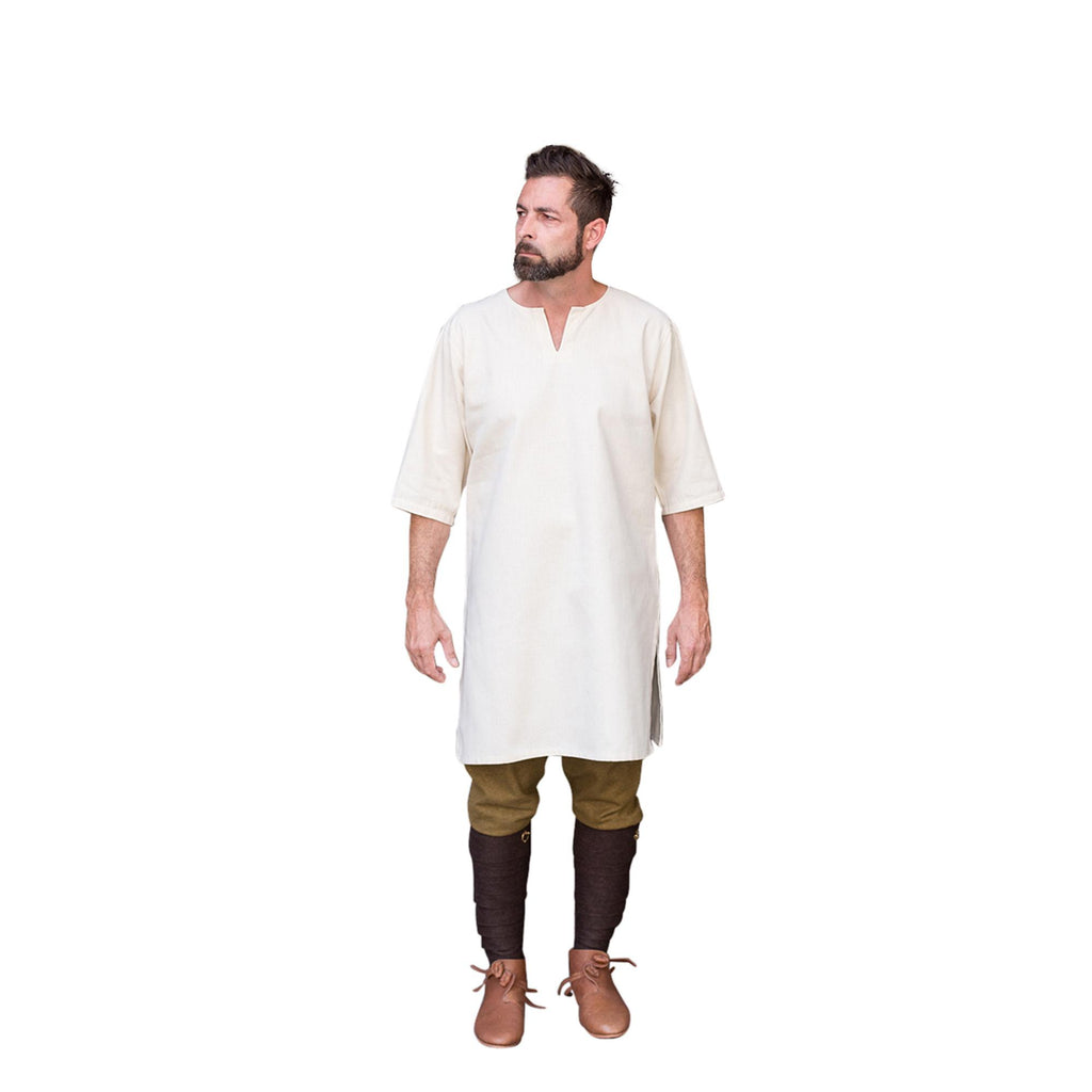 Medieval Tunic / Under Tunic 3/4 Sleeve “Lofar“ - Natural